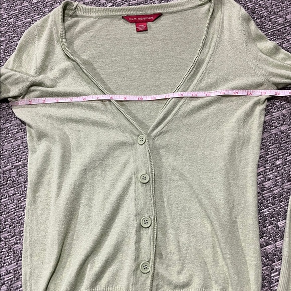 AS IS B.U.M. Equipment | Light Green Cardigan - Picture 9 of 10